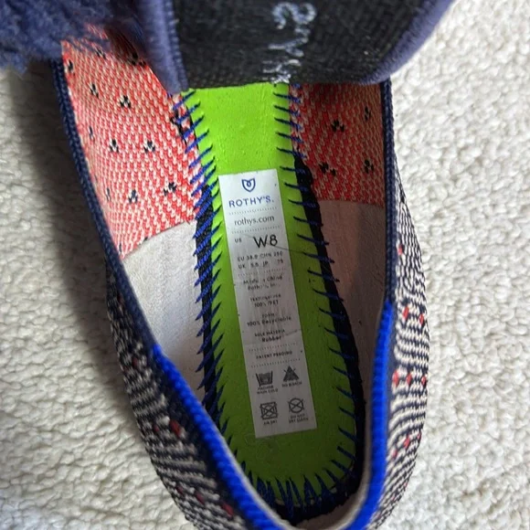 Rothy's Mary Jane Flats Coral Dot 8 - Picture 9 of 9